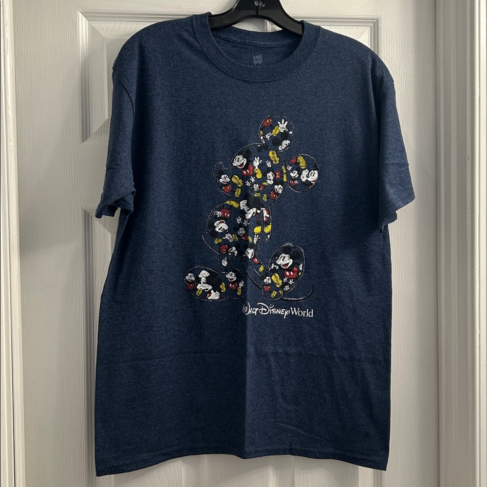 Disney Navy T-Shirt with Mickey Mouse Pattern